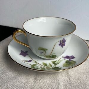 Vintage 1984 Japanese  “ Japan Flower Association”.  Bone China teacup & saucer.